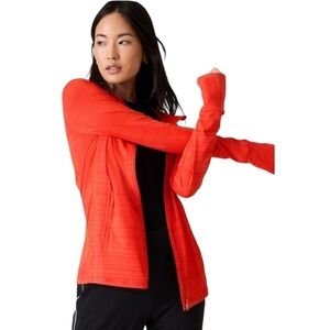Athleta Pacifica Illume UPF 50+ Neon Orange Full Zip Jacket - Sz M